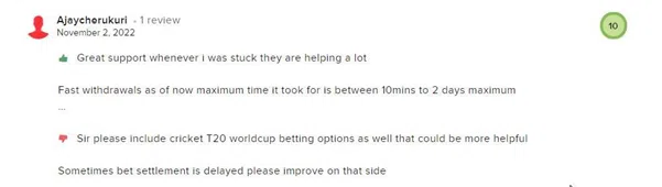 Recenze ze dne 02.11.22