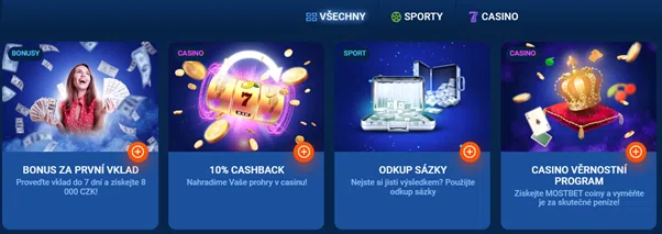 Bonusová stránka MostBet