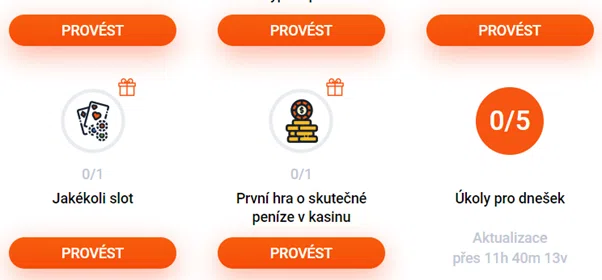 Denní úkoly MostBet