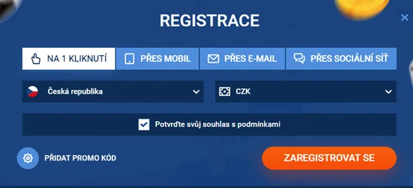 Registrace MostBet