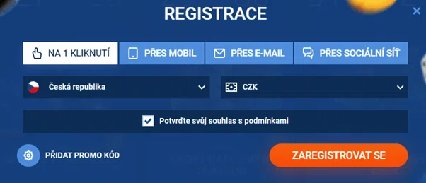Registrace na MostBet